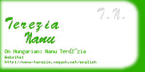 terezia nanu business card